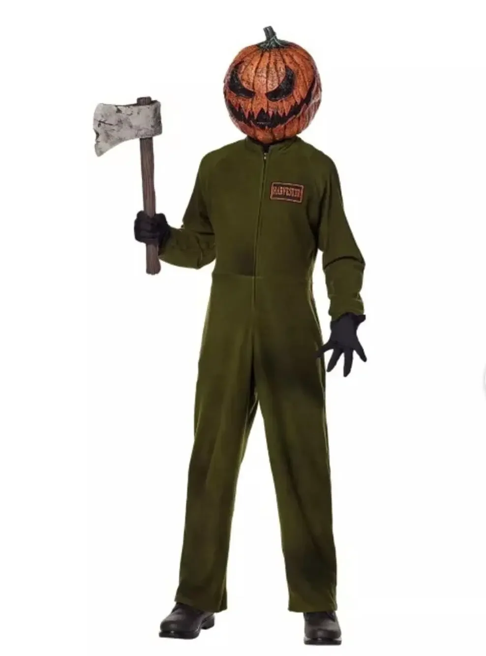 Spirit Halloween Jack-O'-Lantern Harvester Costume Kids Size S (4-6)